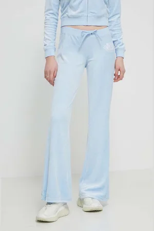 Juicy Couture Velurové teplákové kalhoty s aplikací