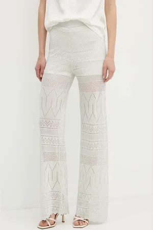 Guess Kalhoty HYDRA dámské, barva, široké, high waist, 4GGB17 5811Z