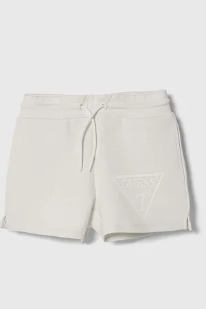Guess Dětské kraťasy barva, s potiskem, nastavitelný pas