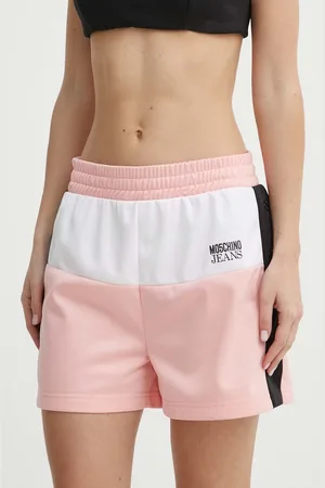 Moschino Kraťasy dámské, barva, vzorované, high waist