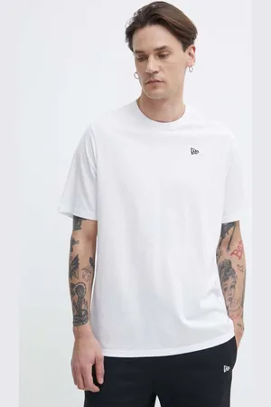 New Era Bavlněné tričko barva, s aplikací
