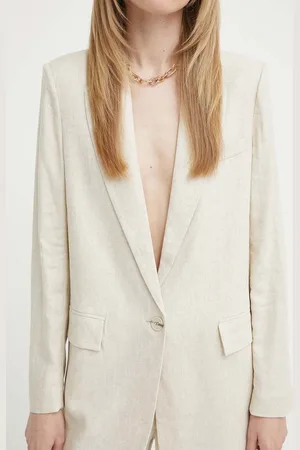 Bruuns Bazaar Sako s příměsí lnu OxalisBBFreida blazer barva, BBW3938