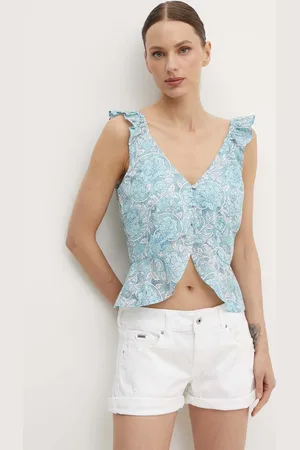 Pepe Jeans Bavlněný top EMILIA PL304799