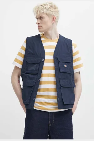 Dickies Vesta FISHERSVILLE VEST tmavomodrá barva, DK0A4YQP
