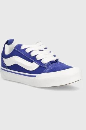 Vans Dětské semišové tenisky Knu Skool tmavomodrá barva