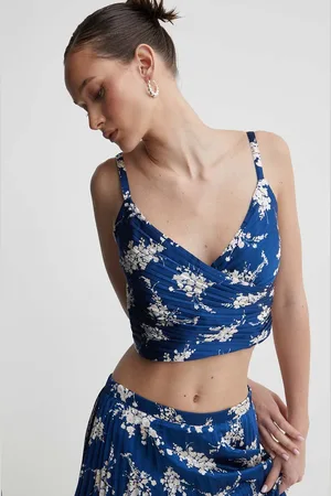 Abercrombie & Fitch Top tmavomodrá barva