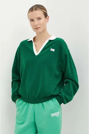 Reebok Mikina Retro Court dámská, barva, hladká, 100075519