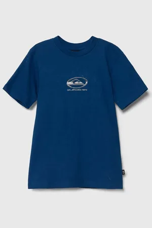 Quiksilver Dětské bavlněné tričko CHROME LOGO s potiskem