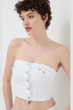 Tommy Hilfiger Džínový top barva, DW0DW17683