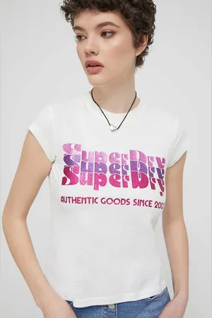 Superdry Bavlněné tričko barva
