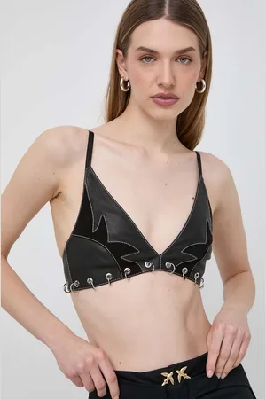 Pinko Kožený top barva, 103518.A1WK
