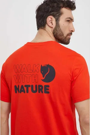 Fjällräven Tričko Walk With Nature barva, s potiskem, F12600216