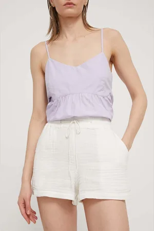Billabong Bavlněné šortky Day Tripper barva, hladké, high waist, ABJNS00277