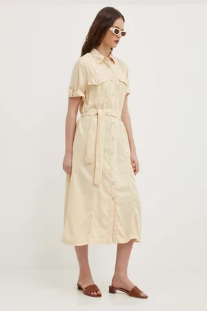Pepe Jeans Šaty EVELINDA barva, midi, PL953482