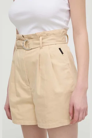 HUGO BOSS Kraťasy dámské, barva, hladké, high waist, 50511914