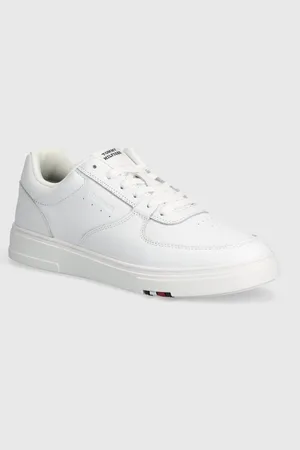 Tommy Hilfiger Kožené tenisky MODERN CUP CORPORATE LTH barva, FM0FM04941