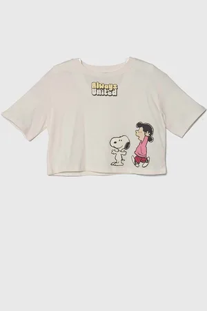 Benetton Dětské bavlněné tričko X Peanuts barva