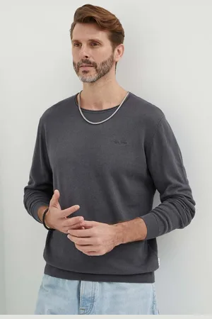 Pepe Jeans Lněný svetr MILLER barva, lehký, PM702422