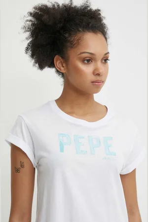 Pepe Jeans Bavlněné tričko JANET barva, PL505836
