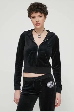 Juicy Couture Mikina dámská, barva, s kapucí, s aplikací