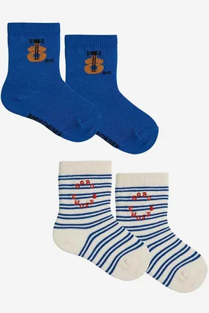 Bobo Choses Dětské ponožky 2-pack tmavomodrá barva