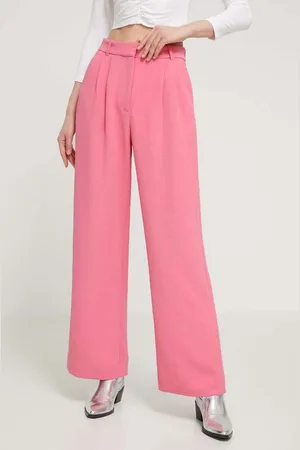 Abercrombie & Fitch Kalhoty dámské, barva, jednoduché, high waist