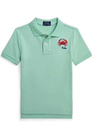 Ralph Lauren Dětská bavlněná polokošile barva