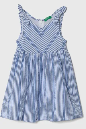Benetton Dětské bavlněné šaty midi