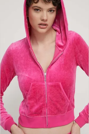 Juicy Couture Mikina dámská, barva, s kapucí, s aplikací