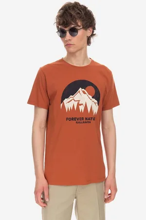 Fjällräven Bavlněné tričko barva, s potiskem, F87053.243-243
