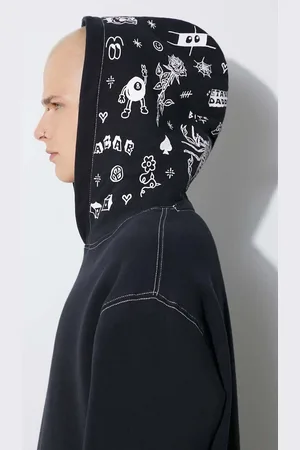 TAIKAN Bavlněná mikina By Stank Daddy Hoodie pánská, barva, s kapucí, s potiskem, TH0007.BLKCST