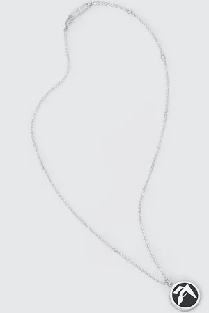 AMBUSH Stříbrný náhrdelník Epoxy Amblem Charm BMOB00ES24SIL