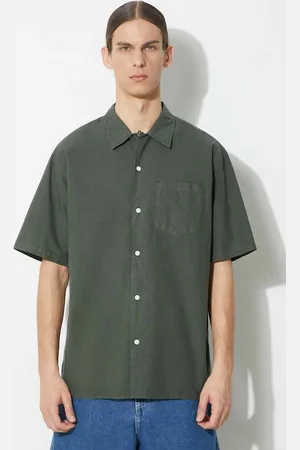 Norse projects Košile Carsten Cotton Tencel pánská, barva, regular, s klasickým límcem, N40.0579.8022