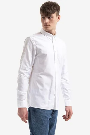 A.P.C. Košile Chemise Greg barva, regular, s klasickým límcem, COECK.H12499-WHITE