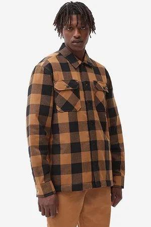 Dickies Bunda Sherpa Lined pánská, barva, přechodná, DK0A4XGRBD0-brown