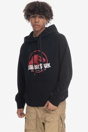 Neil Barrett Bavlněná mikina Neil Barett Jurassic Park Hoodie PBJS147-U521S 1133 pánská, barva, s kapucí, potiskem
