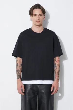 Neil Barrett Bavlněné tričko Slim Dropped Shoulder Bicolor barva, MY70266A-Y521-524N