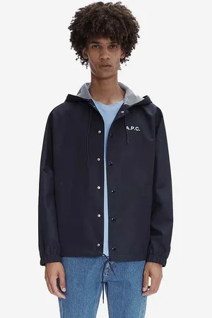 A.P.C. Bunda Blouson Greg pánská, tmavomodrá barva, přechodná, PSAHP-H02808 DARK NAVY