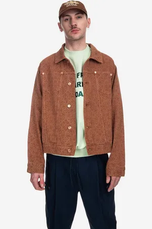Drôle de Monsieur Bunda La Veste Jeans Faience JT137 COGNAC pánská, barva, přechodná