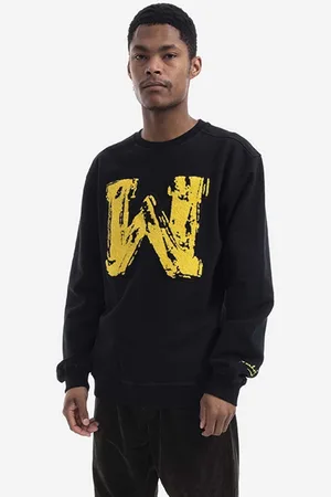 Maharishi Bavlněná mikina Chanile W Embroidery 9645 BLACK pánská, barva, s aplikací