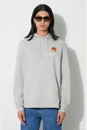 Barbour Bavlněná mikina x Maison Kitsune pánská, barva, s kapucí, aplikací, MOL0569