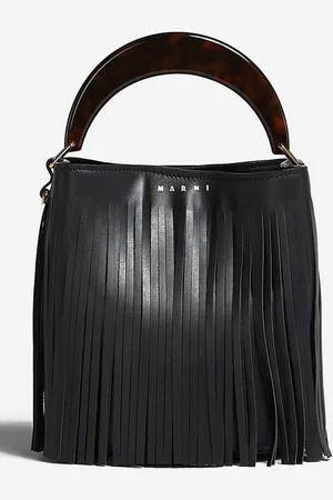 Marni Kožená kabelka barva, SCMPU09TL9.LV589.ZO280-black