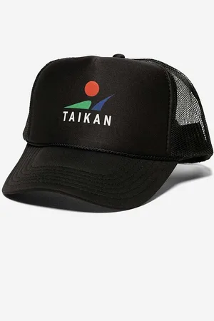 TAIKAN Kšiltovka Trucker Cap barva, s potiskem, TA0004.BLK-BLK