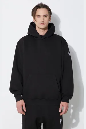 Neil Barrett Mikina Easy Drop Shoulder Double Bolts Hoodie pánská, barva, s kapucí, hladká, MY72212R-Y514-001N