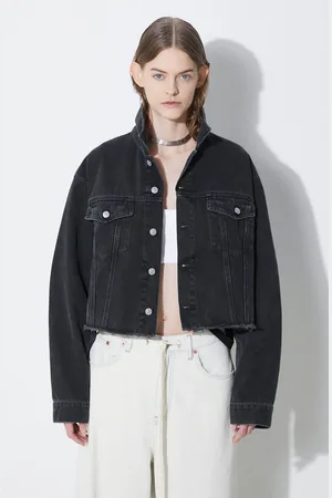Maison Margiela Džínová bunda dámská, barva, přechodná, oversize, S52AM0285