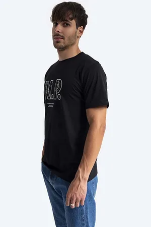 Norse projects Bavlněné tričko Niels Teknisk Logo barva, s potiskem, N01.0570.9999-9999