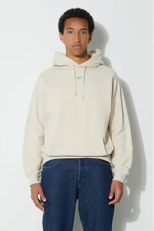 Drôle de Monsieur Bavlněná mikina Le Hoodie Slogan a Poche Classique pánská, barva, s kapucí, hladká, PERM-HO161-CO127-MT