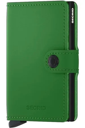 Secrid Kožená peněženka Miniwallet Matte Bright Green barva