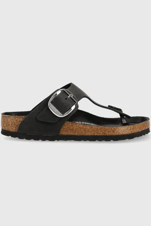 Birkenstock Kožené žabky Gizeh Big Buckle dámské, barva, na plochém podpatku, 1023334