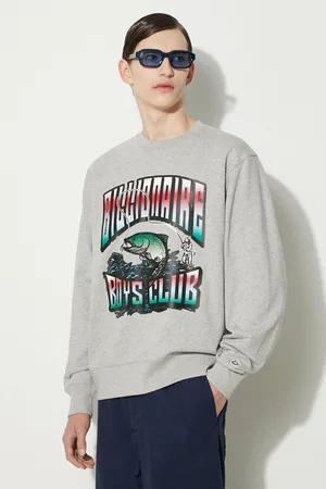 Billionaire Boys Club Bavlněná mikina Big Catch Crewneck pánská, barva, s potiskem, B24230